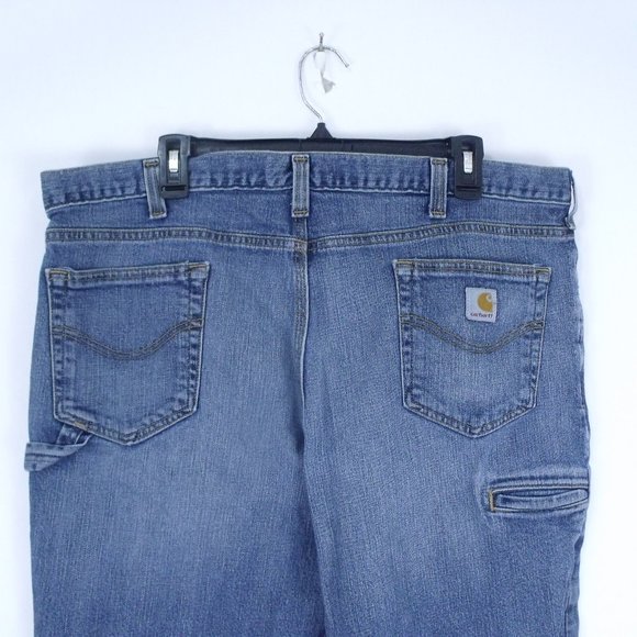 Carhartt 5 Pocket Work Jeans Knee Pad Slots 42x32 - Picture 6 of 7